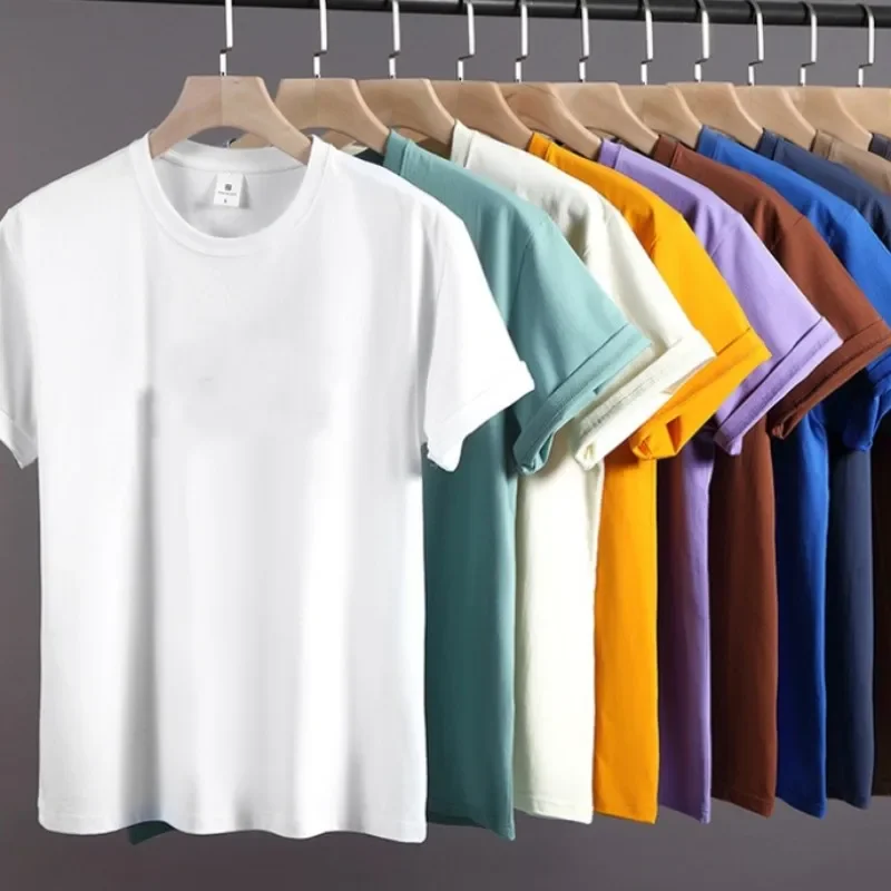 

25ss Summer Letter Shorts Sleeve Tops Blank Tshirts Casual Loose Men Women Streetwear Fashion Cotton Star T-shirts