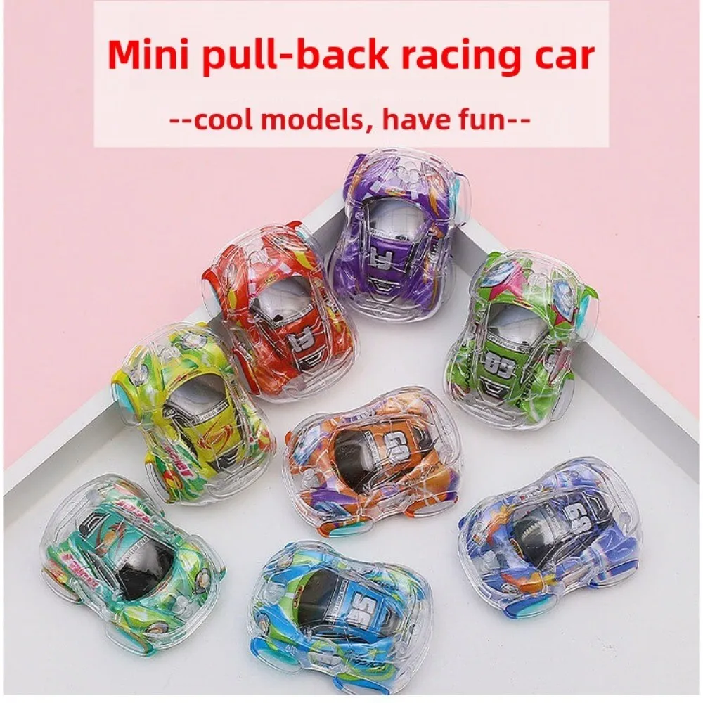 Tirare indietro il motore di attrito Giocattolo per auto con stampa colorata a doppio strato per bambini Gioco educativo e regalo per bomboniere per ragazzi e ragazze