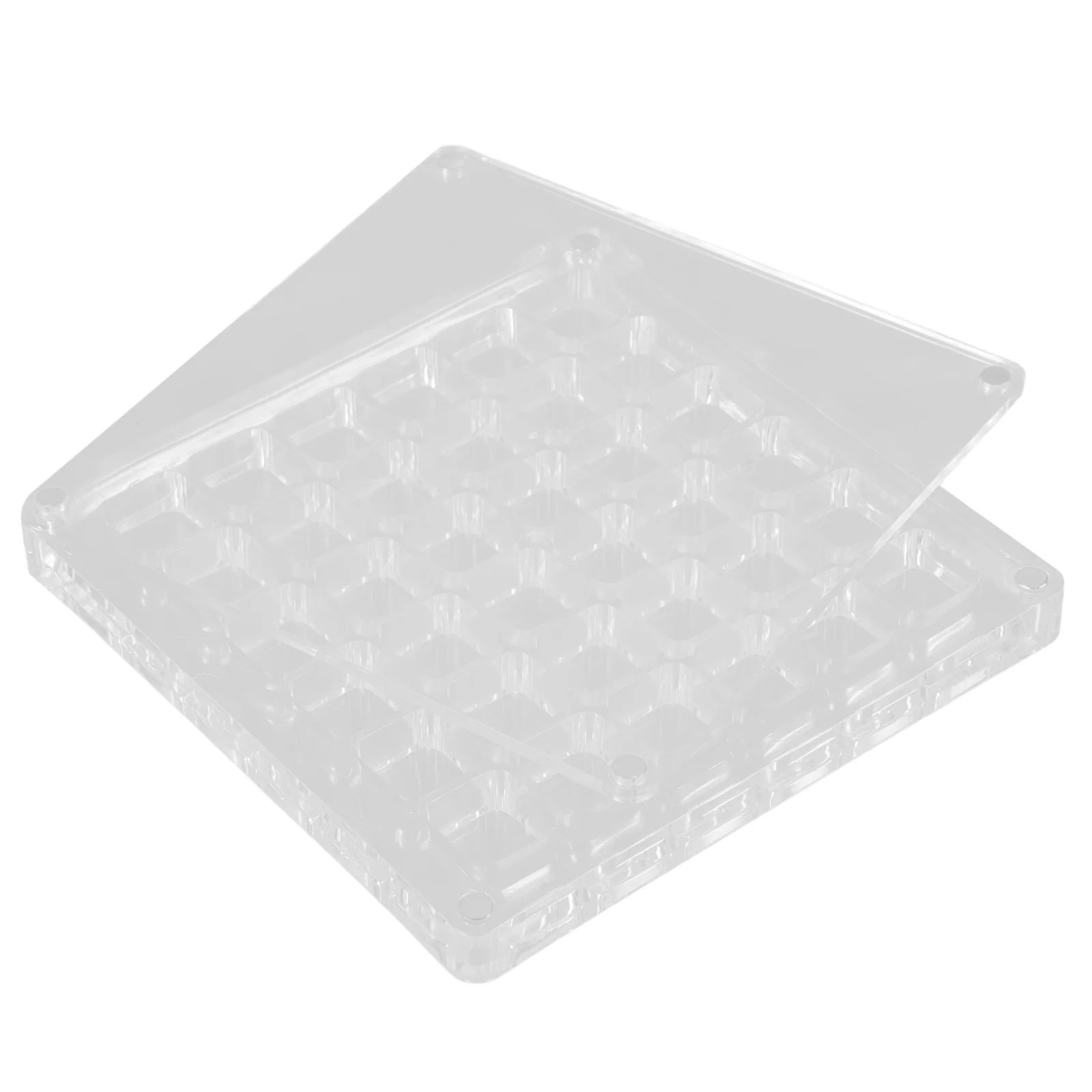High Transparency Acrylic Display Box Nail Art Supplies Organizer Multi Function Beads Storage Shell Display Case