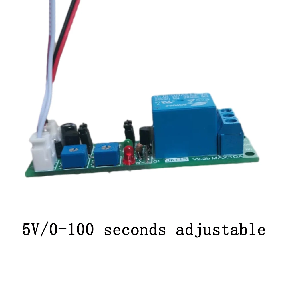 JK11S Cycle Timer Delay On/Off Relay Module 5V/12V/24V Switch Relay Board 0-100s/0-15m/0-60m/0-120m/0-24h Adjustable Delay Relay