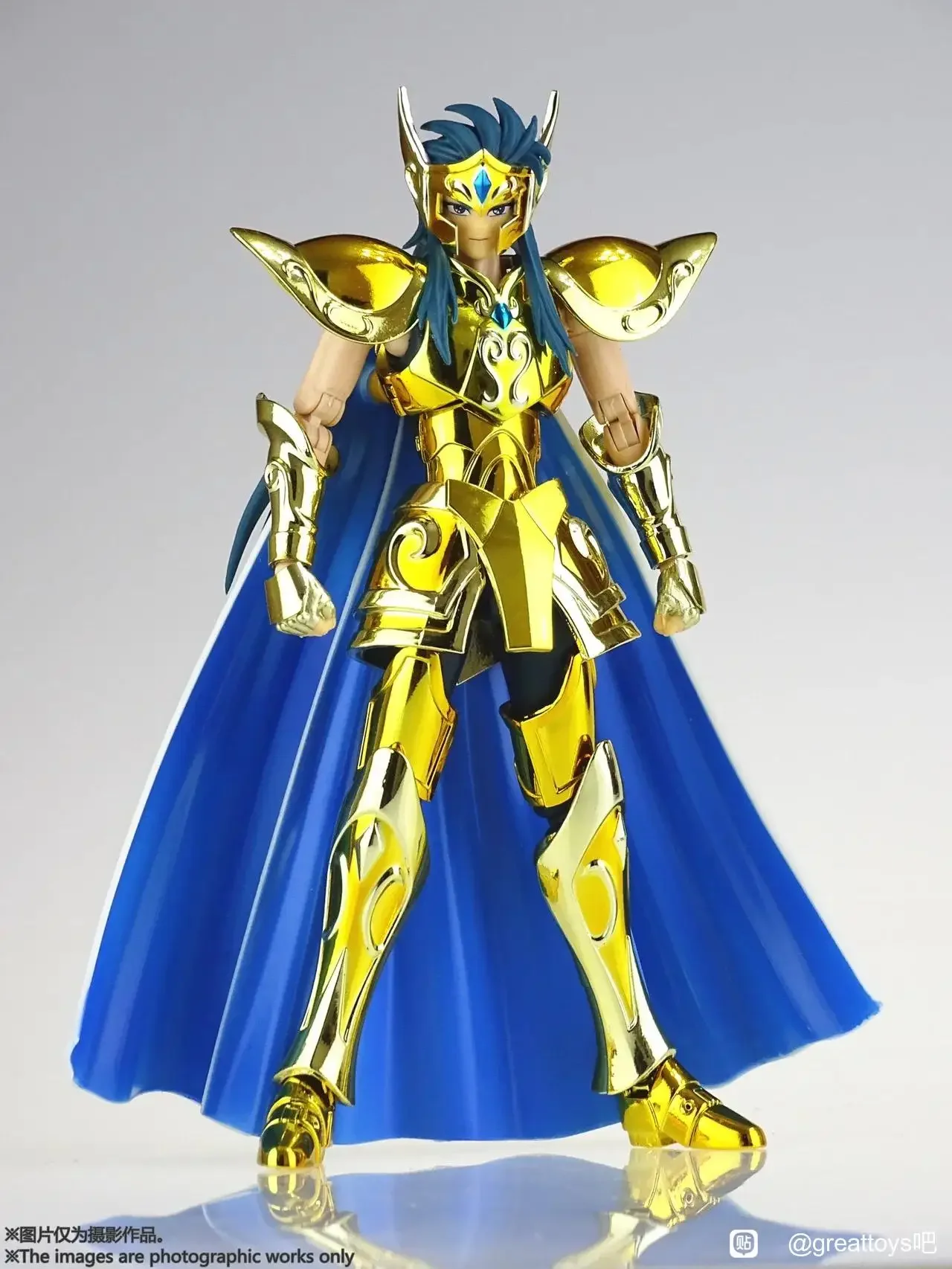 CS Model Saint Seiya God Cloth Myth Cloth EX Aquarius Camus with White Bird Glacier Head Zodiac Knight Action Figure