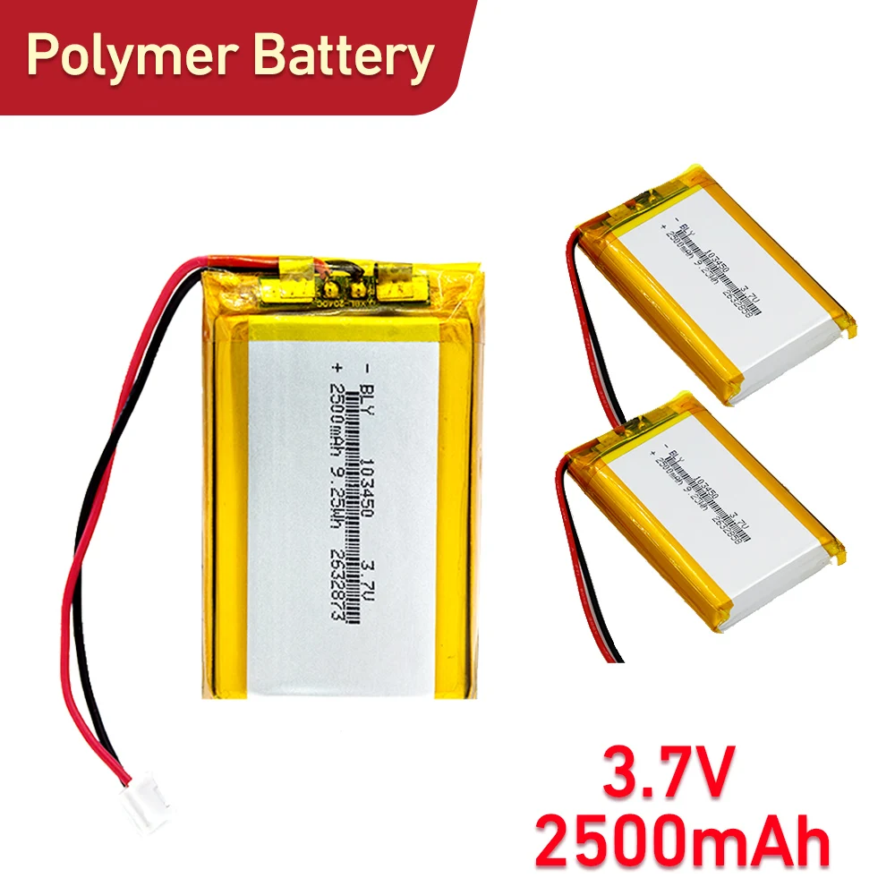 103450 3.7V 2500Mah…