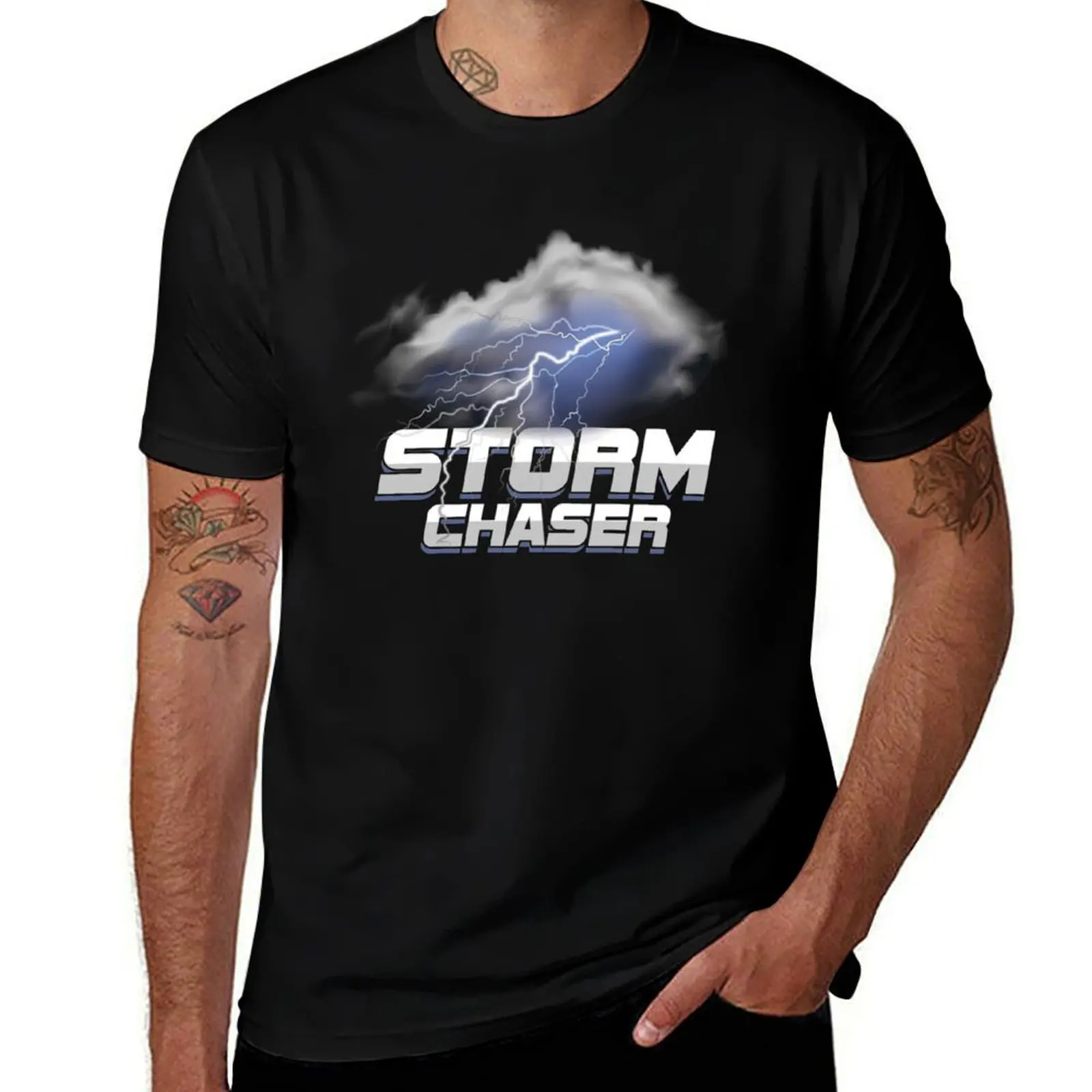 Meteorologist Storm Chaser Weather Meteorology T-Shirt t shirts for man cotton funny T-Shirt