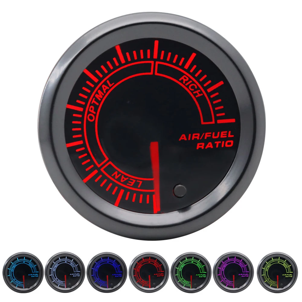 2,52mm LED Getönte 7-Farben-Serie: Boost/Wassertemperatur/Öltemperatur/Öldruck/Voltmeter/Luft-Kraftstoff-Verhältnis/EGT/Drehzahlmesser für Fahrzeuge – Detail 29