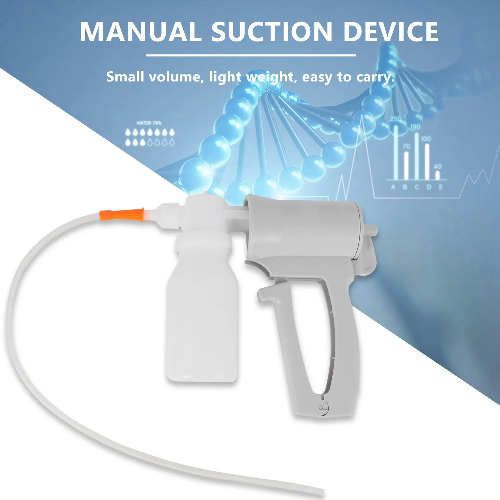 Hand Held Home Manual Elderly for Expectoration Portable Sputum Aspirator for Obstruction Phlegm Free for Oxygen Tube