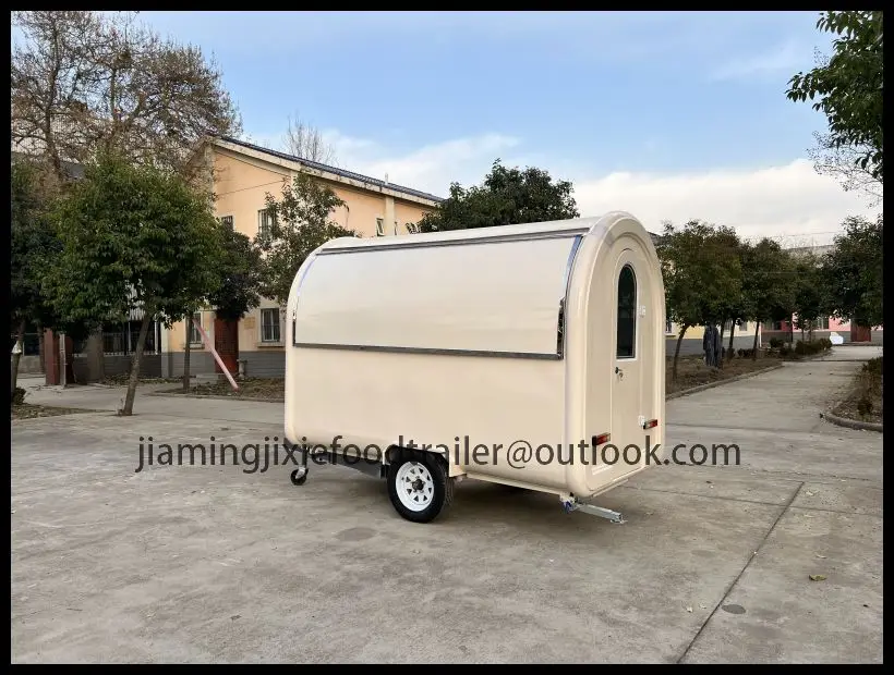 Mobiler Imbisswagen für Straßenverkauf – Schnellimbiss-Anhänger, mobiler Food Truck, Outdoor-Verkaufswagen – Design zum Verkauf
