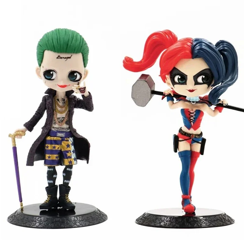 Qposket Harley Quinn Joker Cat Wonder Women Action Figure Toys Gift Doll Cake Decoration Birhtday Present For Kids Gift Model