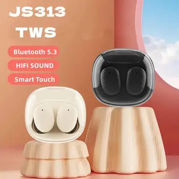 JS313 Bluetooth écouteur contrôle tactile casque sans fil écouteurs V5.3 casque avec affichage numérique casque pour téléphone portable