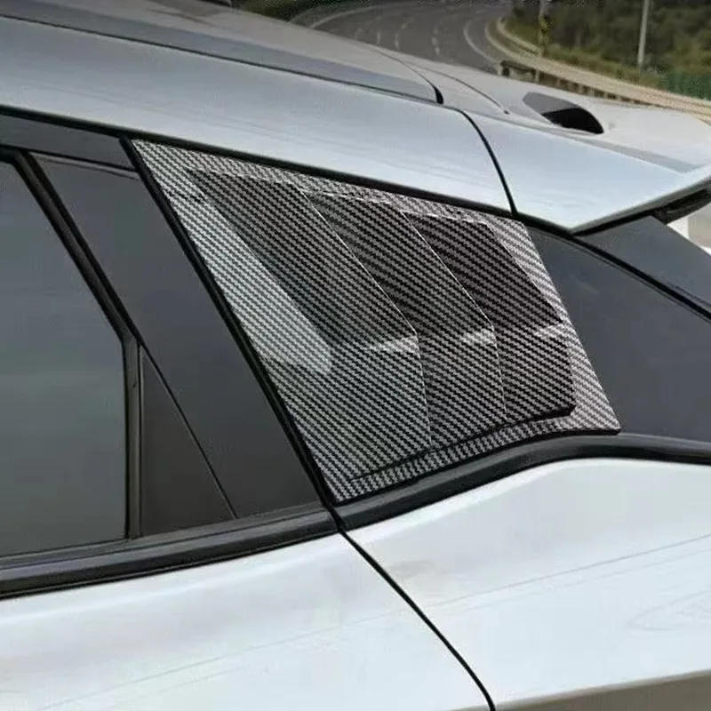 BOMP Rear window triangular louver decorative frame For Chery FX OMODA C5 2022 2023 2024 2025 ABS material adhesive installation