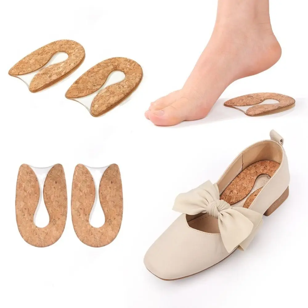 1 pairs Silicone Gel U-Shaped Heel Pad Shock Absorbing Foot Pain Relief Heel Cushion Pads Heel Protector U-Shaped Heel Insoles