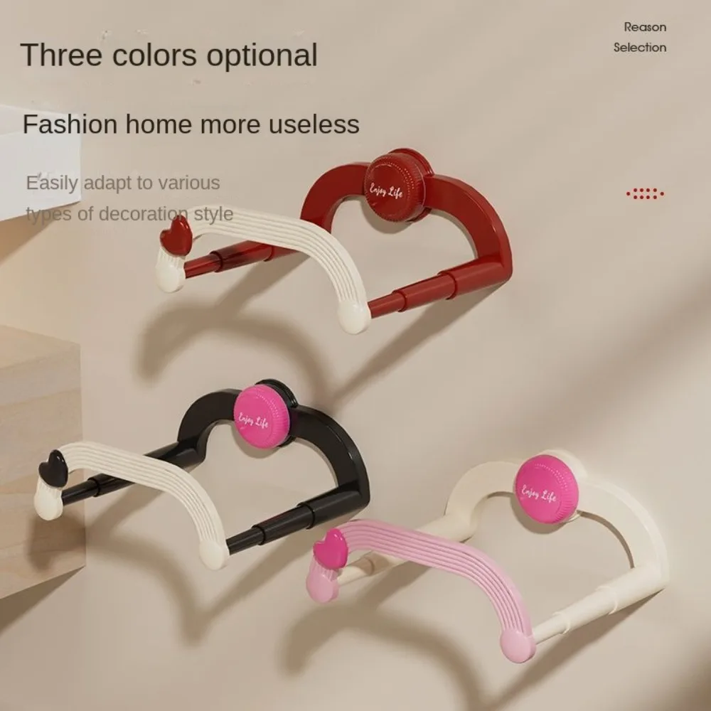 Multifunctional Wall-Mounted Storage Rack Waterproof Great Load Bearing Bathroom Tissue Box Black/Red/White Bathroom Glass Shelf