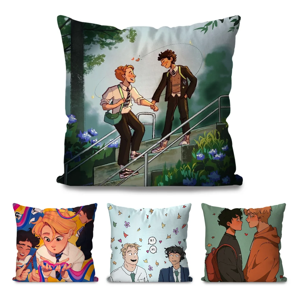 

New Heartstopper Movie Pillow Case Square Pillow Bedroom Sofa Leisure Comfort Cushion Car Living Room Home Decoration 40X40