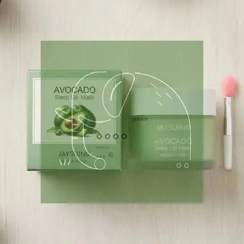 Sleeping Lip Mask Avocado Moisturizing Hydrating Overnight Treatment for Dry Lips Daily Care Beauty Essential Kit Natural Skinca