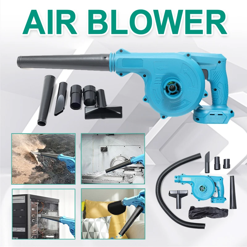 

Garden Cordless Blower Vacuum Clean Air Blower Dust Blowing Dust Computer Collector Hand Operat Power Tool For Makita Battery