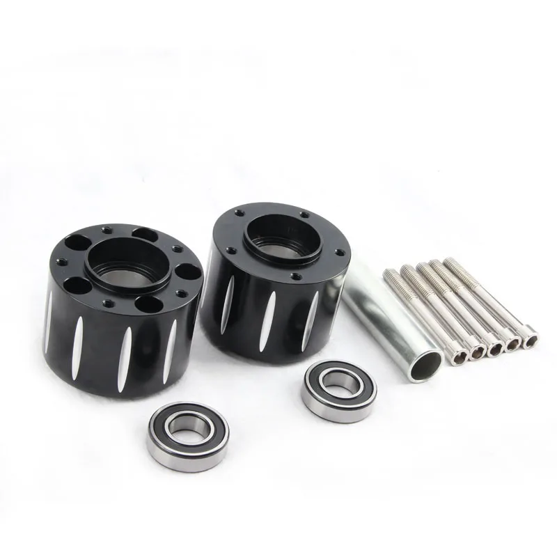 

Fitting flange of motorcycle wheel hub CNC machining flange of black aluminum parts