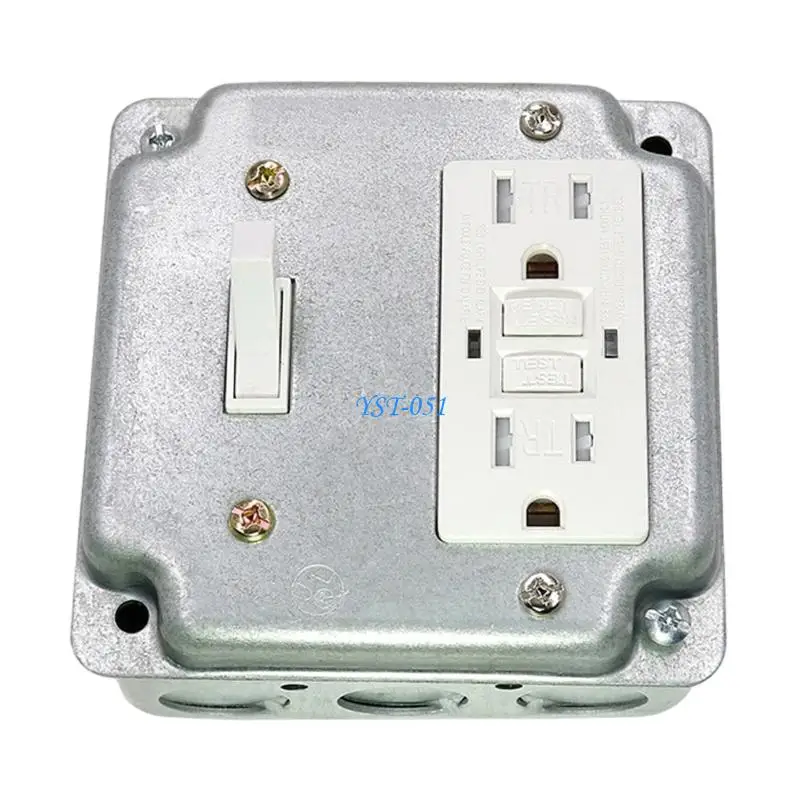 E15A Heavy Type Metal Double Gang Box For US Outlets Standard Various Setting