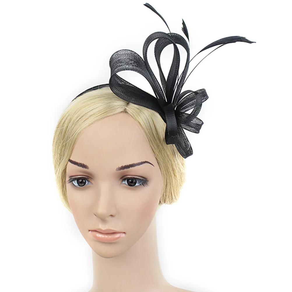 

Women's Fascinator Headband Floral Hair Accessory with Polyester ABS Material Perfect for Wedding Prom and Tea Party Events