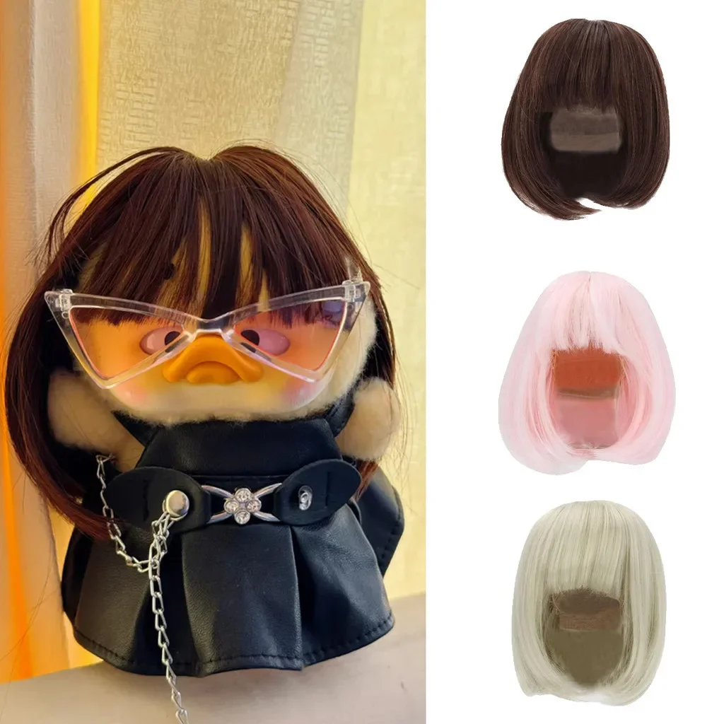 Doll Wig High Temperature Fibre Durable BJD Doll Hair for upset duck decoration for toys (no doll)