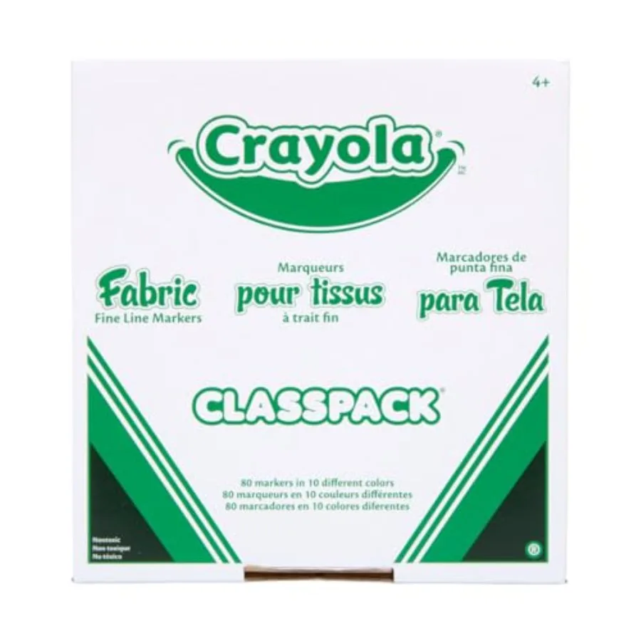 

Fabric Marker Classpack Ten Assorted Colors 80/Box