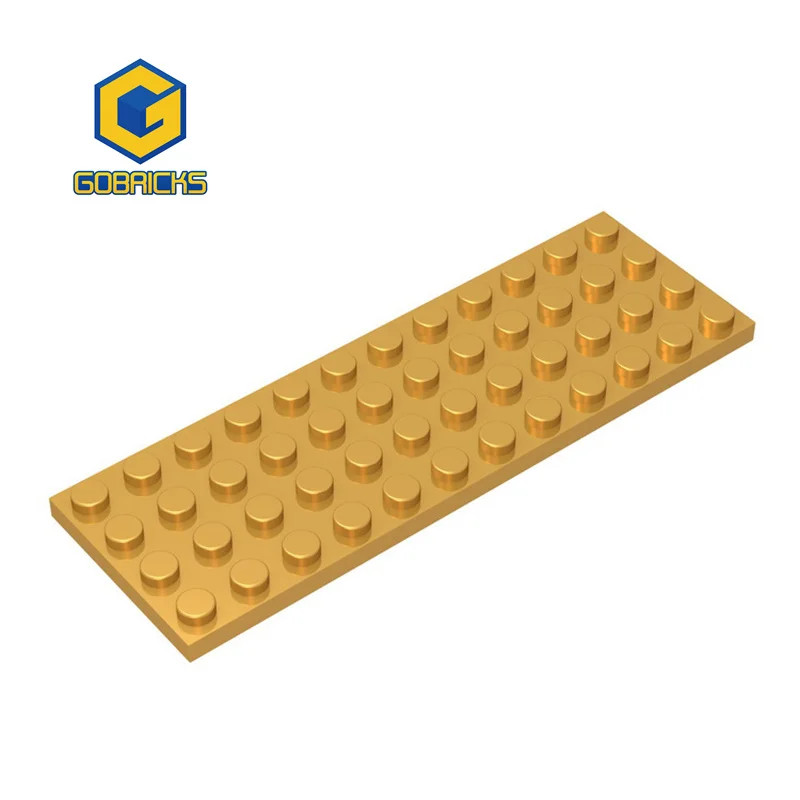 Gobricks Moc Plate 4 x 12 Bricks Parts Compatible with 3029 Children Toy Building Blocks Assembles Technical Birthday Gift Adult