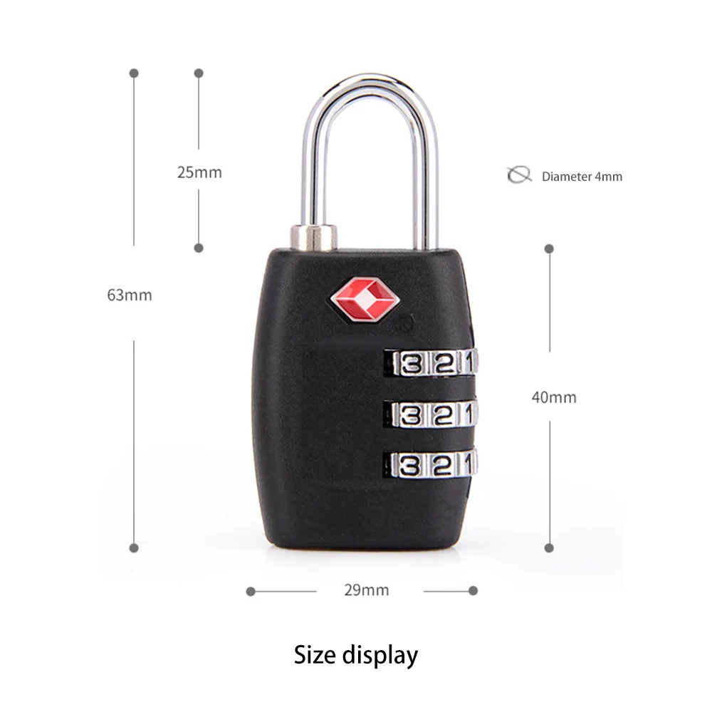 Spot sale of exquisite card packaging quality lock, customs password padlock overseas travel password lock, good quality