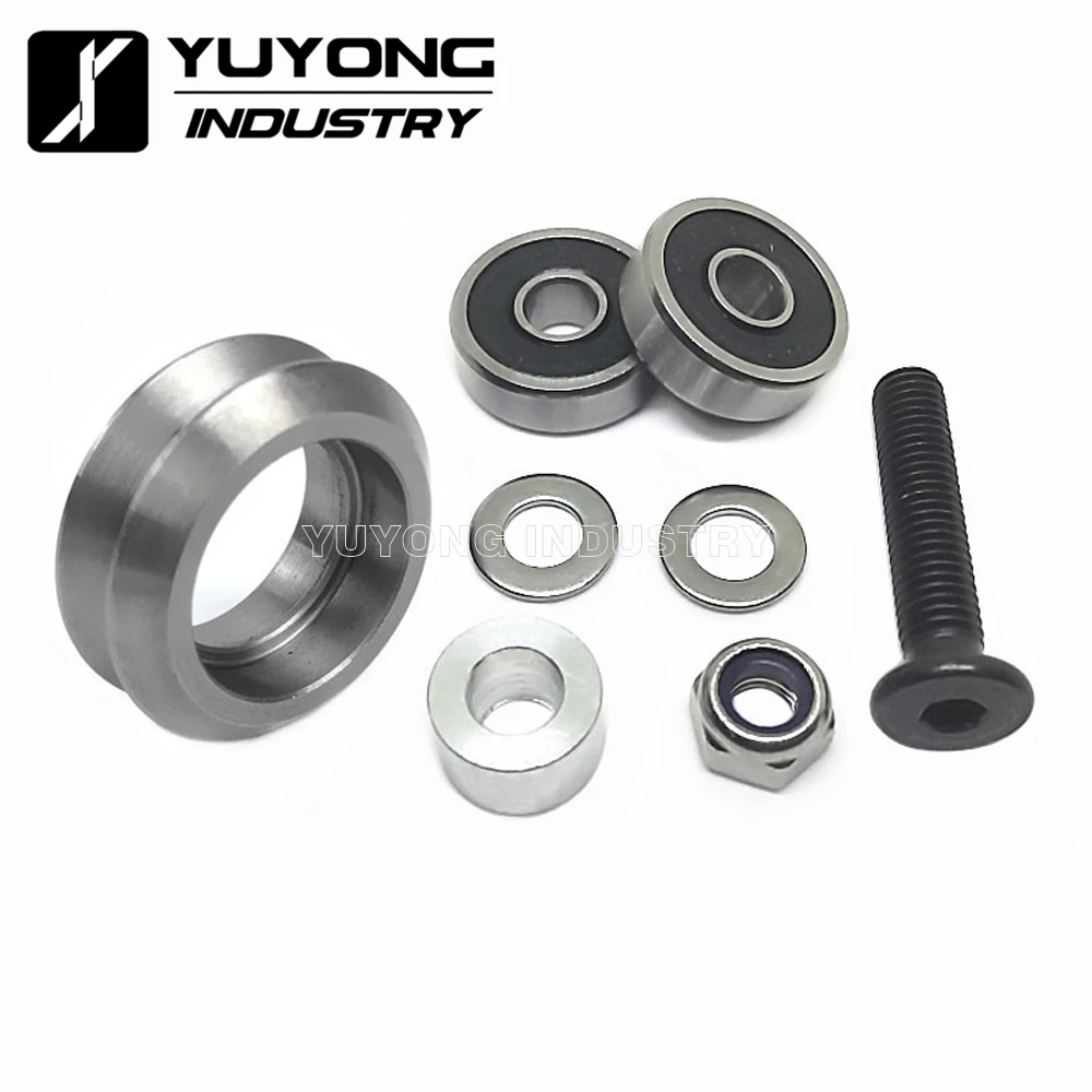 

High precision CNC Metal Dual v wheel kits for V-slot C-Beam linear rail system