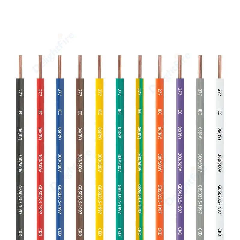 20AWG Electrcial Wire Multicolors PVC Copper Cable 12V Electronic Wire For LED Strip Light Lamp Speaker Battery Extension