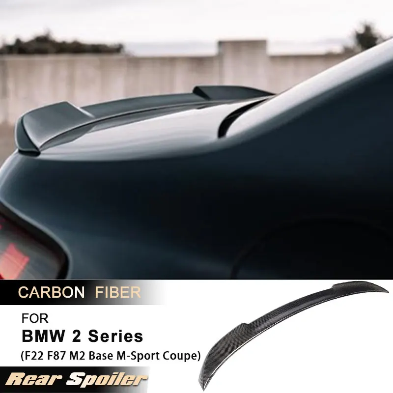

Car Rear Trunk Spoiler Wings for BMW 2 Series F22 F87 M2 M-Sport Coupe 2014-2019 Rear Spoiler Boot Wing Lip Full Carbon Fiber
