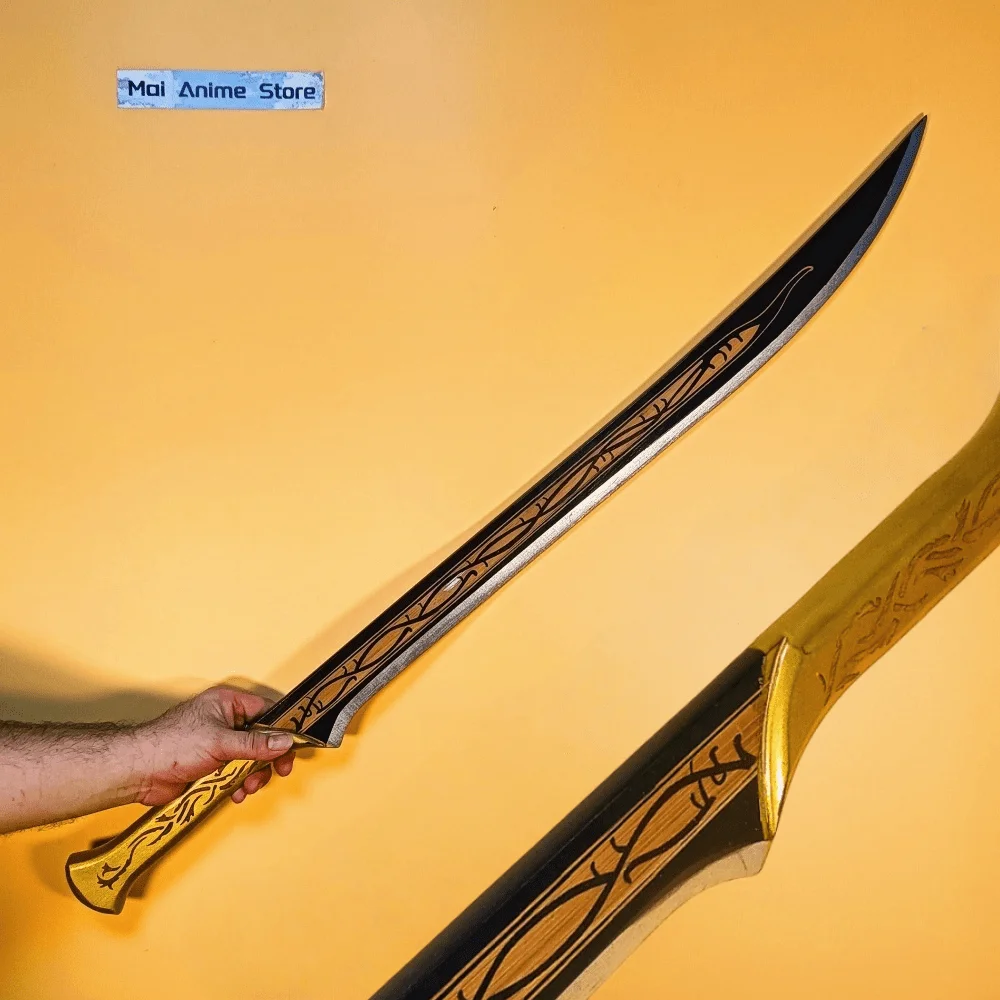 97cm anneau Thranduil Katana vrais Baggins Narthil épée médiévale Anime Katana samouraï sabre couteau Cosplay accessoire non pointu jouet cadeau