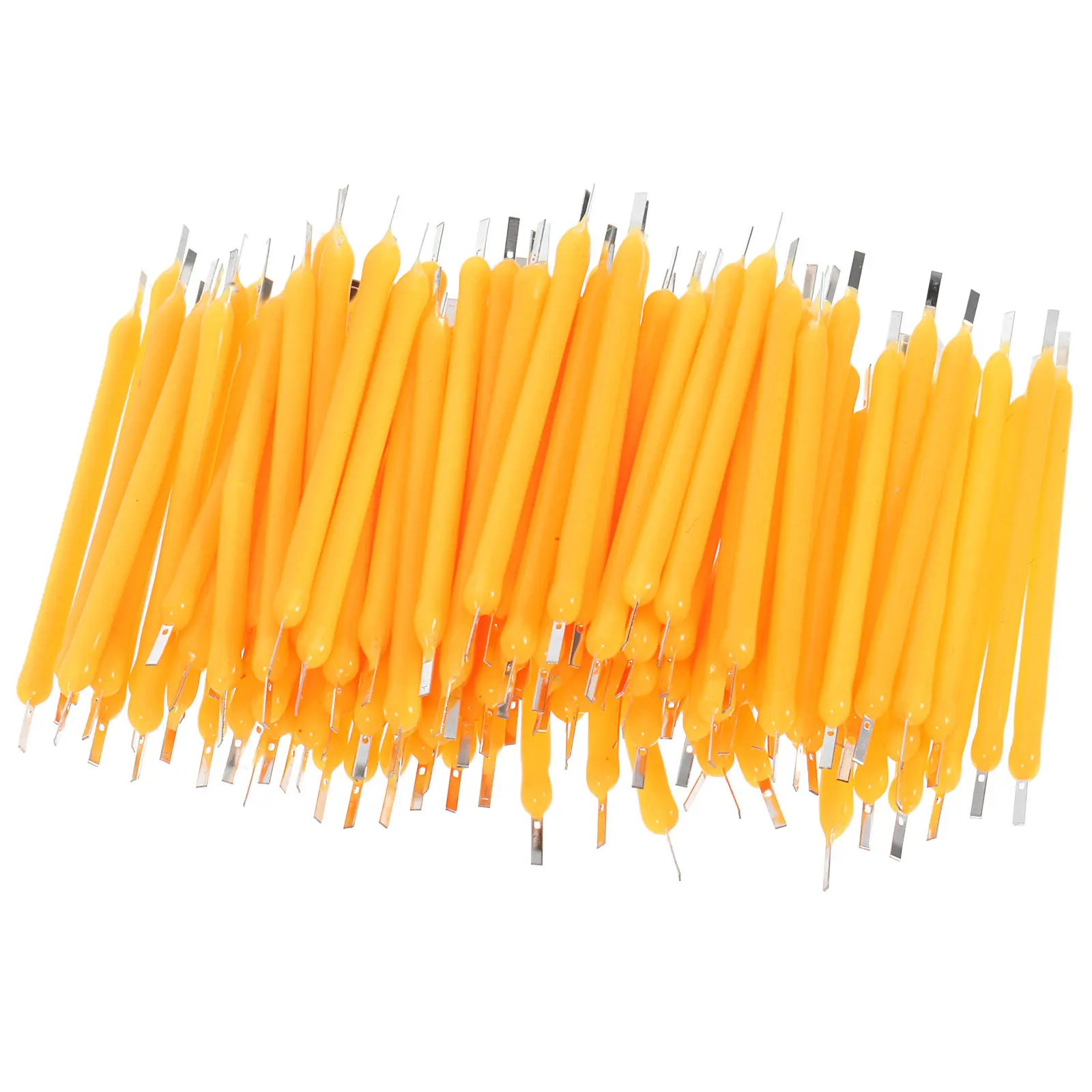 100Pcs LED Filament Parts Hard Filament 38Mm Energy Saving Replacement for Indoor Lighting Bulb Accessories Lamp Parts