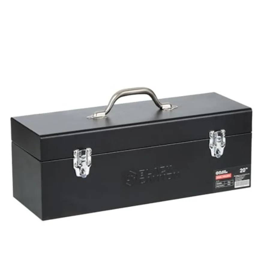 

20 Inch Steel Tool Box Metal Tool Box 0.8mm Carbon Steel Portable and Padlockable Sturdy and Durable toolbox Ideal