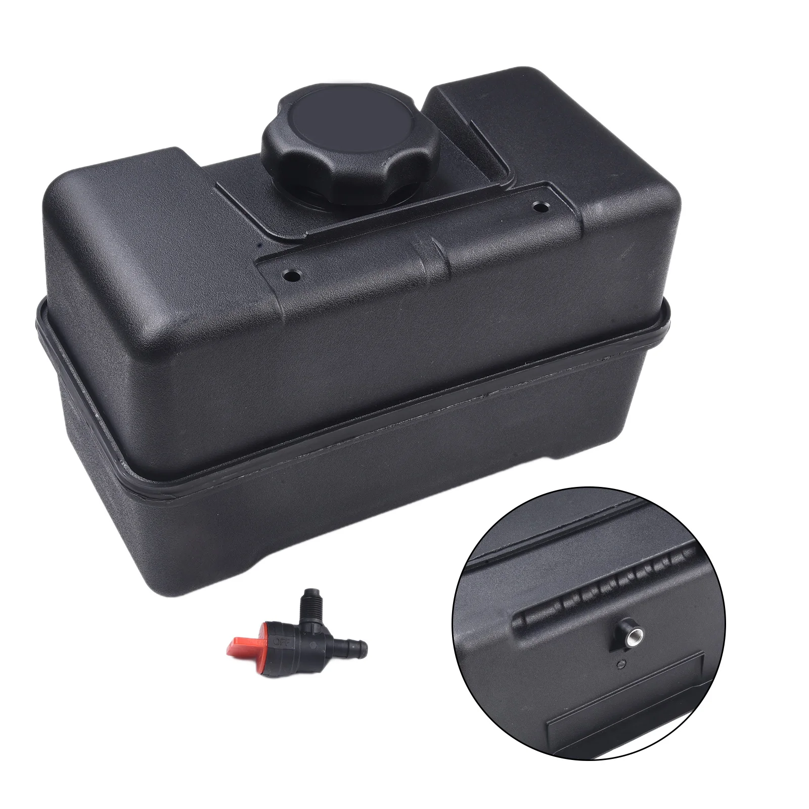 4-Quart Fuel Tank Fuel Tank Replacement Built-in Gas Cap Easy Installation High-Quality Plastic For 4-Quart Applications