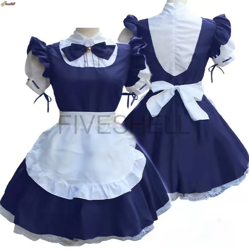 Frauen Dienst mädchen Cosplay Kostüm Lolita Kleid kurze Ärmel Kellnerin Uniform Schürze Outfit Halloween Jubiläum Party Outfit Mädchen