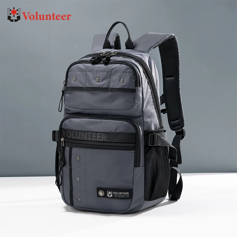 

Volunteer Men's Schoolbag Fashion Large Capacity Waterproof Backpack Men 2025 Hiking Sports Stress-Relief Backpack Man 1876-02