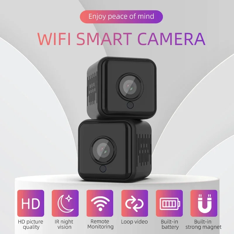 Mini Wifi Camera App Live Remote Kamera Digital Video Audio Photo Espion Night Vision Smart Home Cameras Security Espions Cam