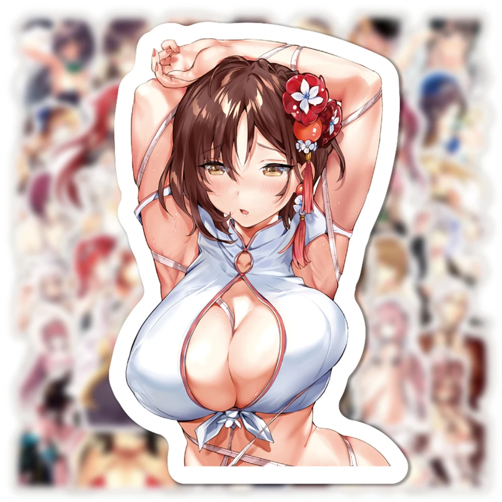 10/30/50pcs Sexy Girls Hentai Waifu Anime Stickers for Laptop Phone Tablet Motorcycle Waterproof Graffiti Adults Sticker Decals