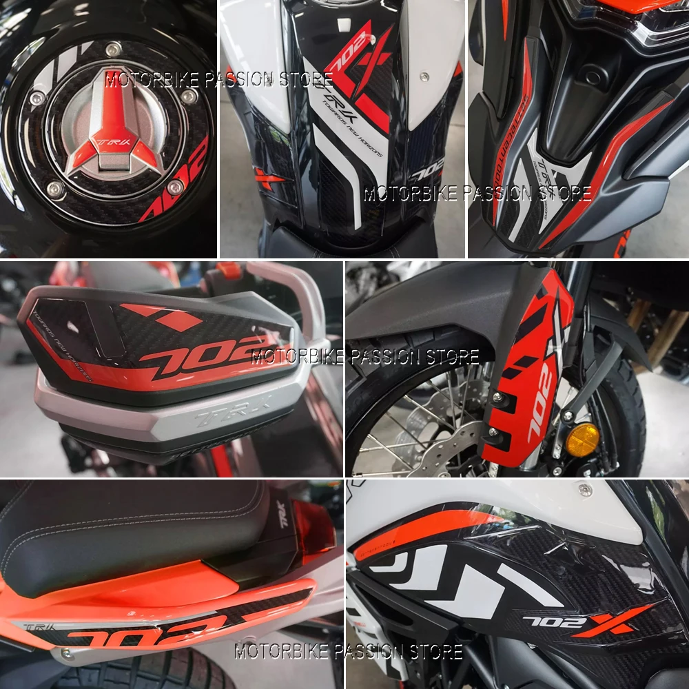 TRK702X 2023 Sticker 3D Gel Epoxy Sticker Kit 3D Motorcycle front end Protection Sticker for Benelli TRK 702 TRK 702X 2023