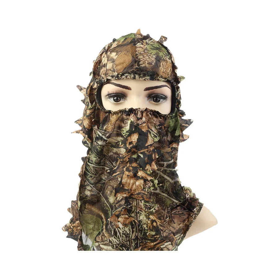 3D Full Face Mask Headwear Ghillie Camouflage Leafy Hat Turkey Camo Hunter Hunting Accessories NEW Ghillie Suit