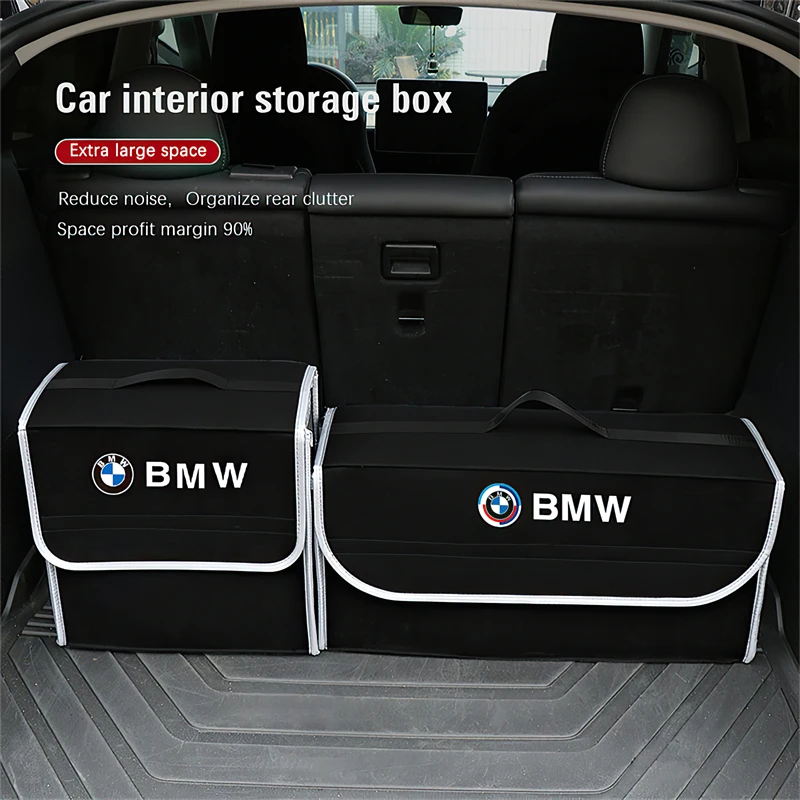 Car Trunk Organizer Box Large Capacity Auto Storage Bag For BMW E46 E90 E60 F30 F10 E39 E36 F20 G30 G20 E87 E92 E91 E30 F11 F31