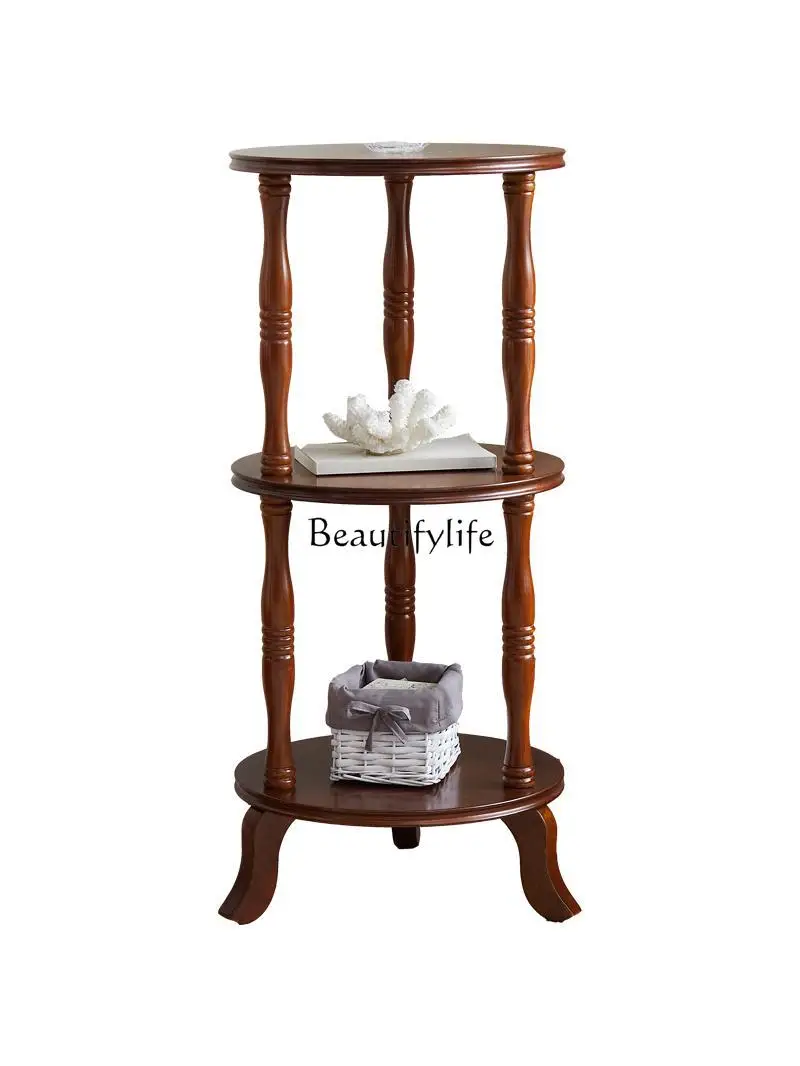 

American retro wind flower stand, living room floor entrance decoration rack