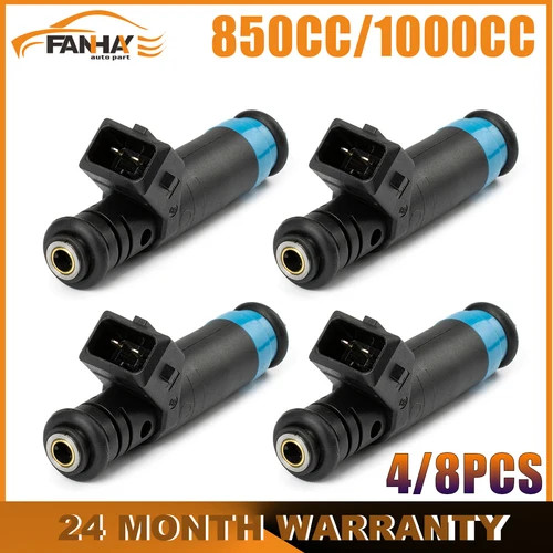 4/8 Uds inyectores de combustible de alta impedancia para Buick para Ford para BMW Deka 80LB 850cc 1000cc EV1 Siemens FI 114992 FI 114991 XZGC5009