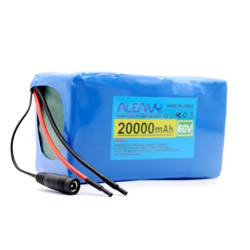 60V 16S2P 20Ah 18650 akumulator litowo-jonowy 67.2V litowo-jonowy 20000mAh Ebike elektryczny skuter rowerowy z 30A BMS 750W 1500W