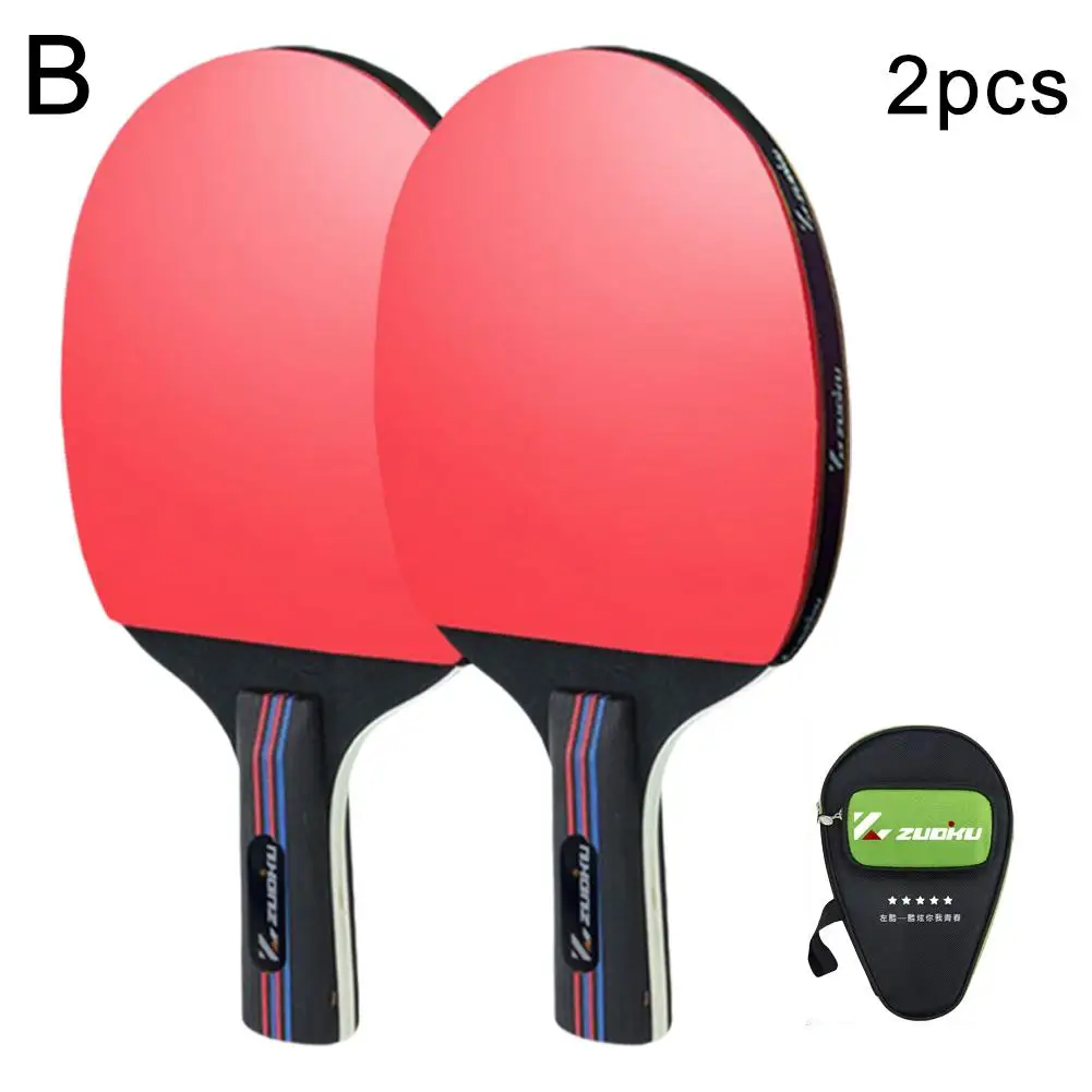 Pong Paddle Hard Case Single Professional Training Rackets Pong Paddle Carbon Tennis Racket Tennis Table Table Bat B2Y9