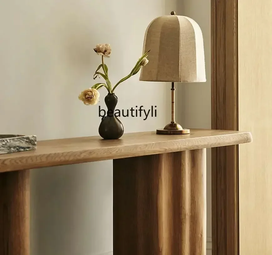 

1184Console Stroke Retro Console Tables a Long Narrow Table Aisle Corridor Side View Sets a Long Narrow Table Nordic