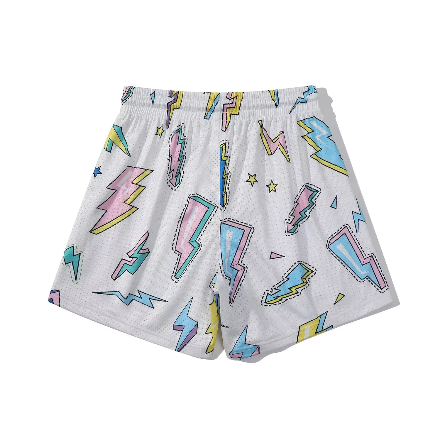 Unisex Branch Pattern Sports Pants Mesh Quick Dry Casual Breathable Shorts for Swimming Basketball Running Summer Pyjama Trouser