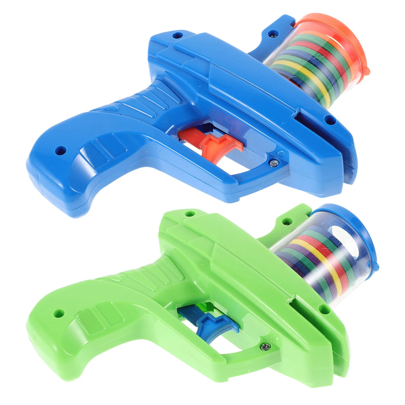 2 set 2 Sets Foam Disc Shooters Plastic Disk Launcher For Kids Outdoor Flying Disc Games Backyard Activities