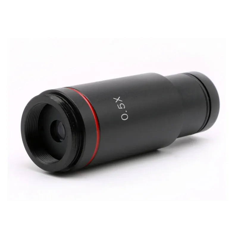0.5X C-Mount Microscope Adapter 23.2mm Reduction Lens CCD Camera Relay Lens for Trinocular Stereo Biological Microscope