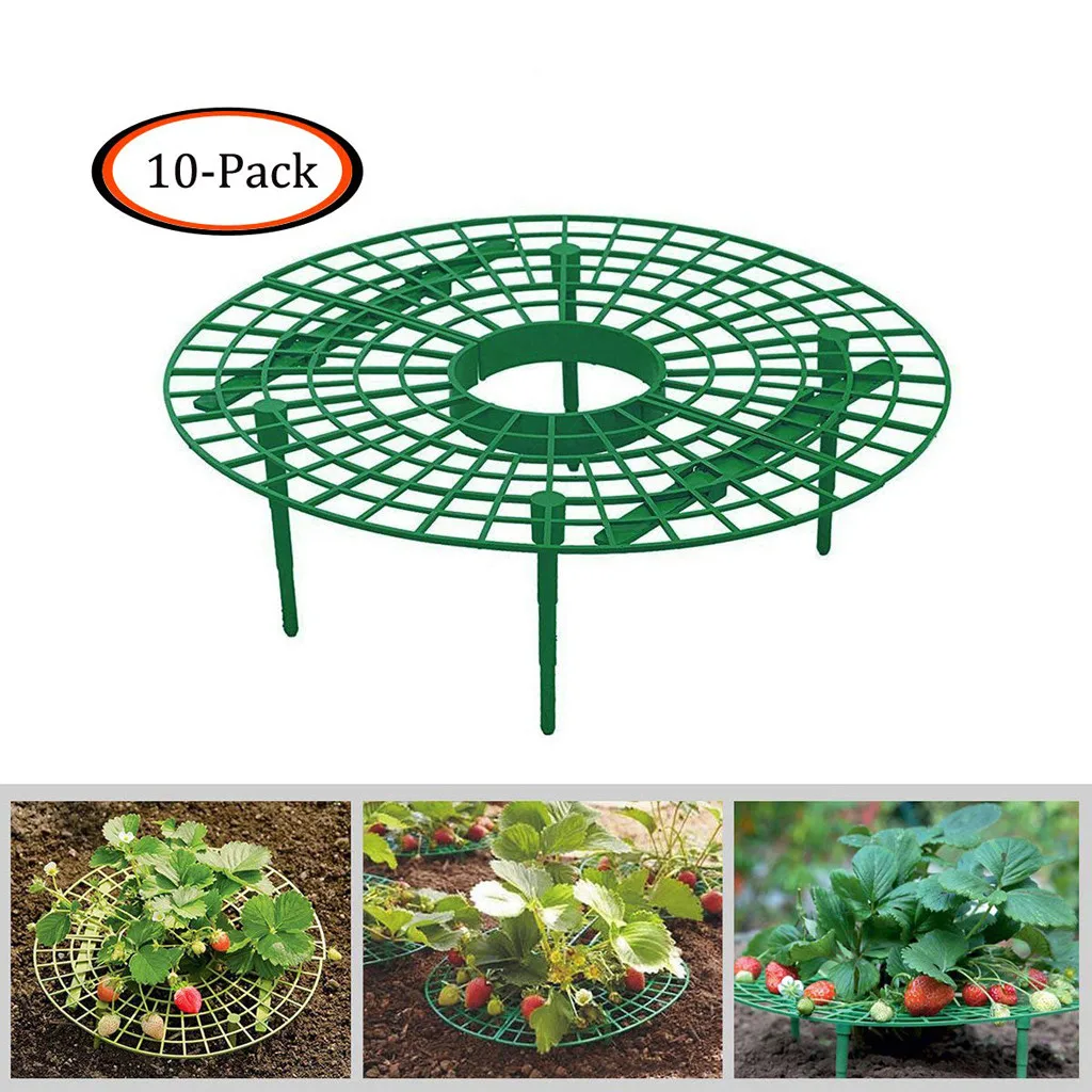 Strawberry Growing Stander Frame Holder Balcony Planting Rack Fruit Support Plant Flower Climbing Vine Pillar Gardening Bracket