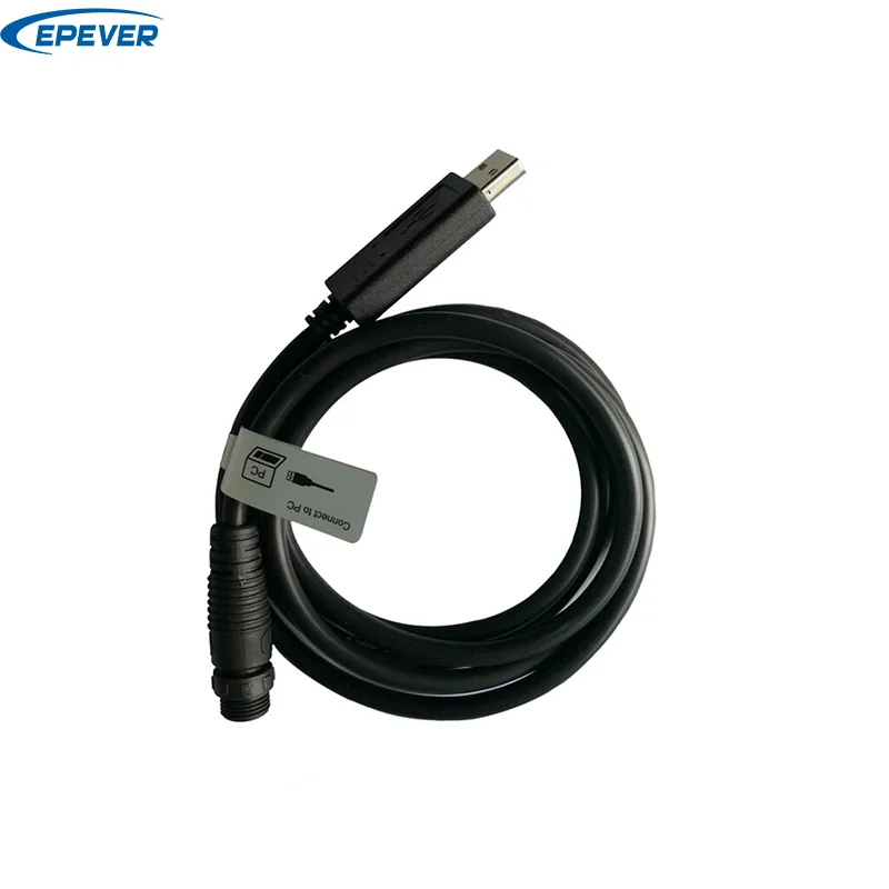 EPever CC-USB-RS485-150U-4LLT PC Communication Cable Applies to EPEVER Tracer-BP and Tracer-BPL, etc Waterproof Connector Design