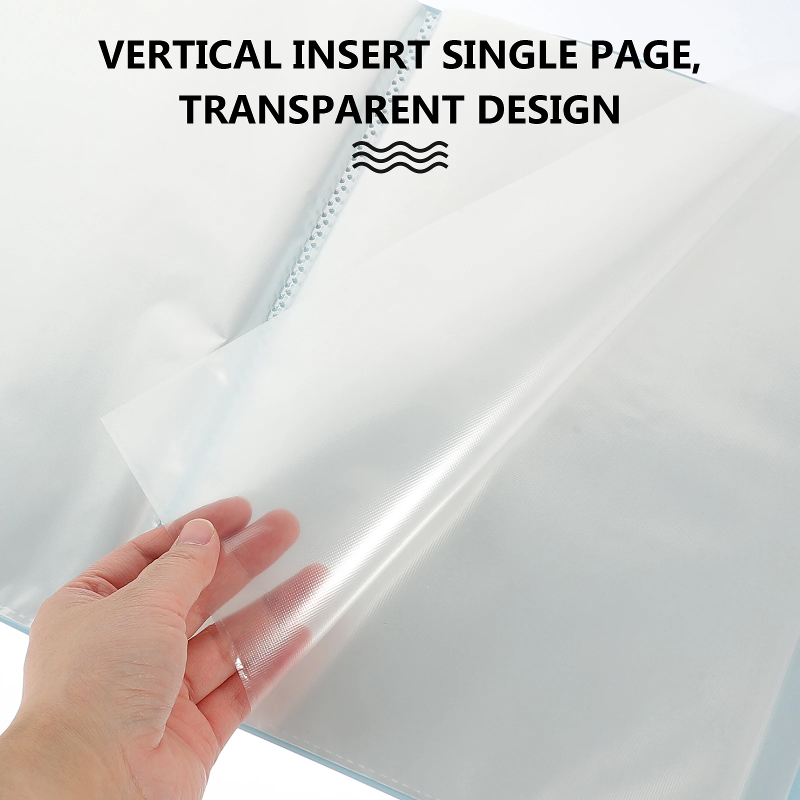 مجلد ملفات منظم تخزين المستندات الشفاف لمكتب المدرسة مجلد عرض المنزل لملاحظات ملفات الأعمال